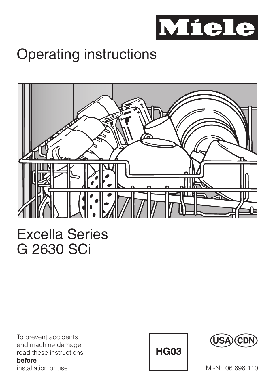 Miele G 2630 SCi User Manual | 72 pages