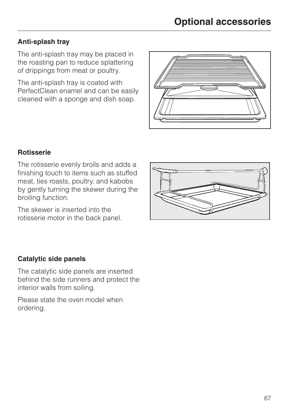 Optional accessories | Miele H4680B User Manual | Page 67 / 76