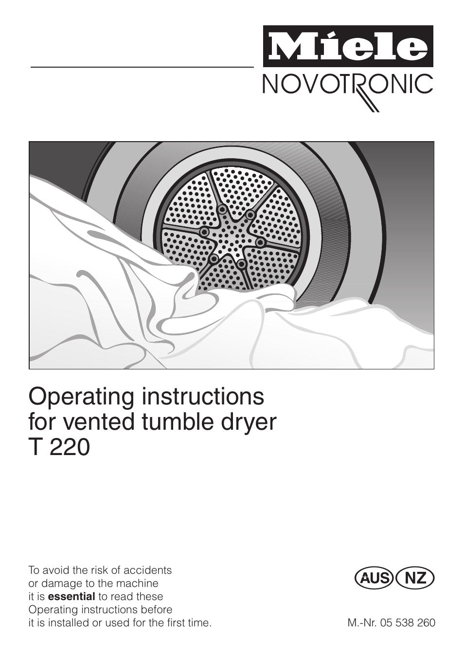 Miele T 220 User Manual | 44 pages