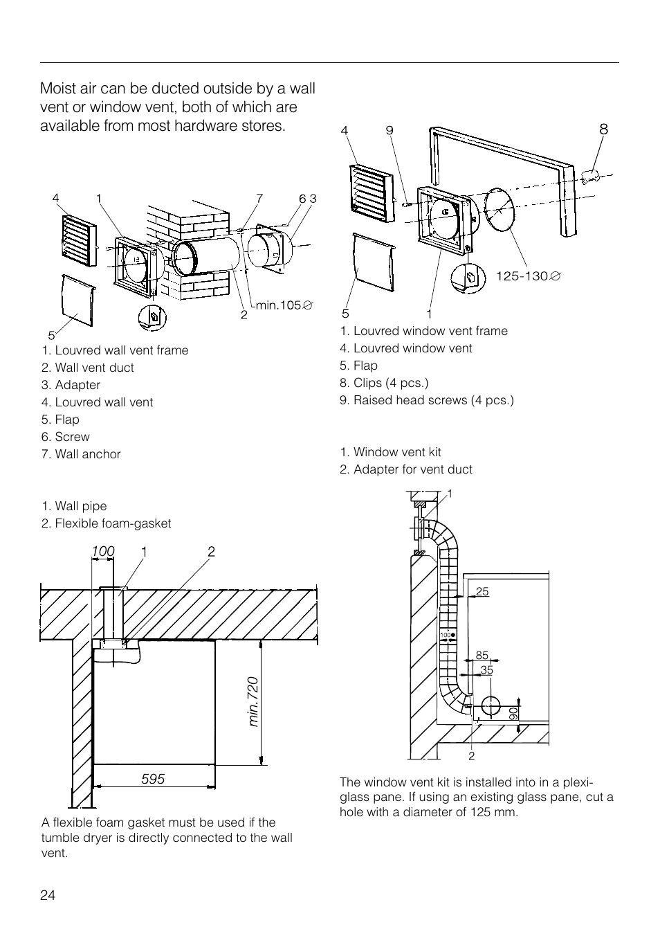 Installation instructions | Miele T1526 User Manual | Page 24 / 28