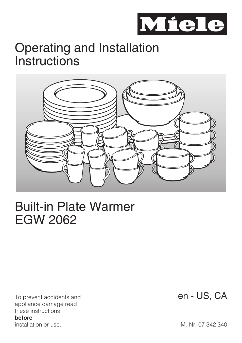 Miele EGW2062 User Manual | 24 pages