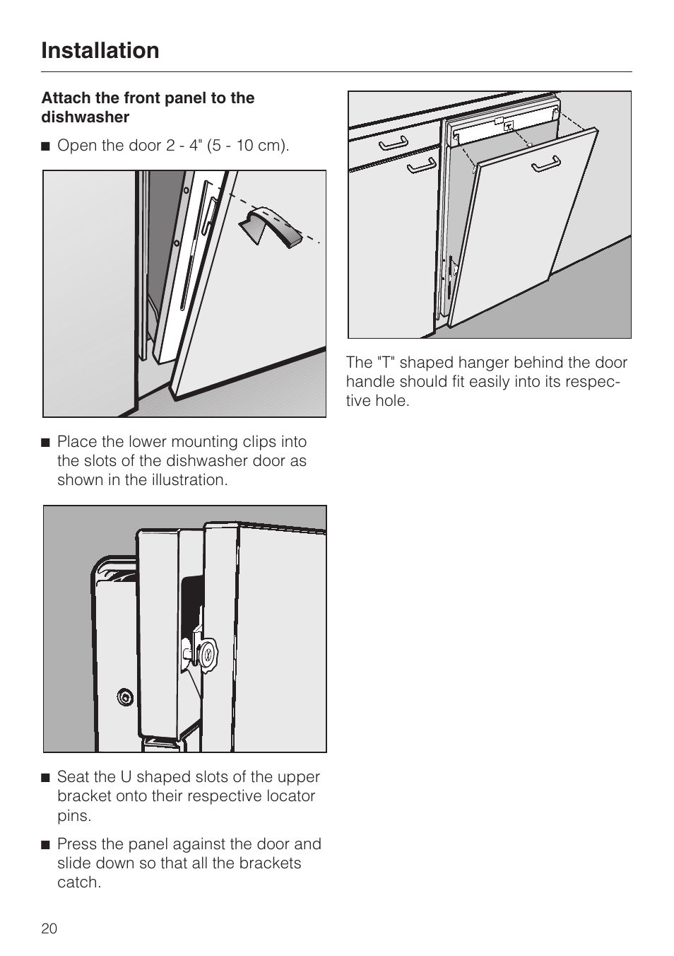 Installation | Miele 05 620 661 User Manual | Page 20 / 36