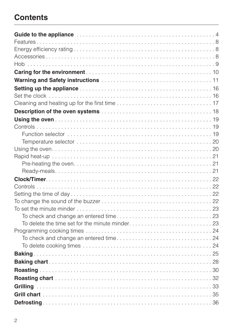 Miele H4200 User Manual | Page 2 / 64