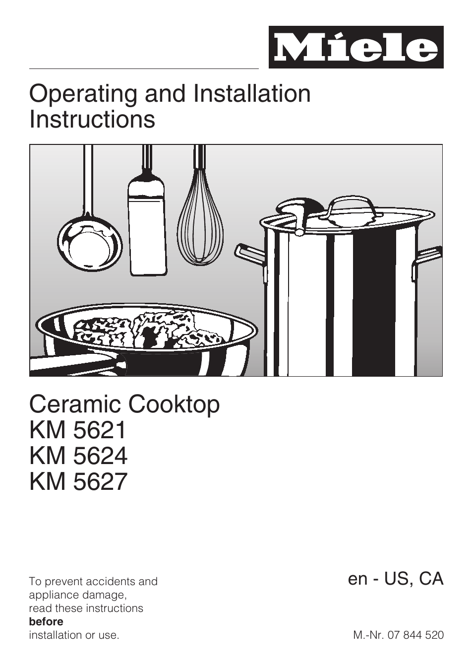 Miele KM 5621 User Manual | 36 pages