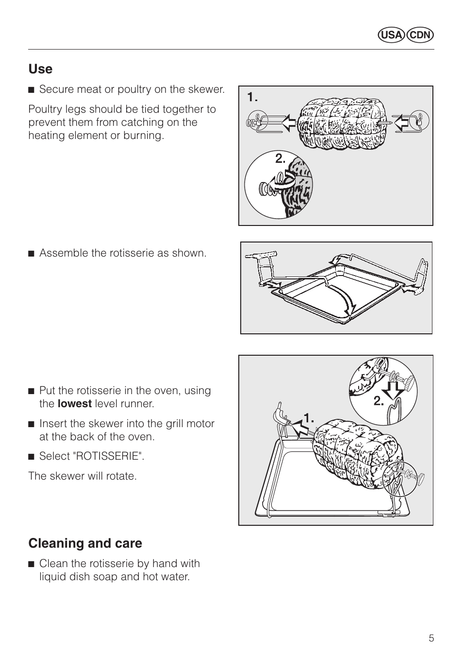 Cleaning and care | Miele HGE 60 User Manual | Page 5 / 20