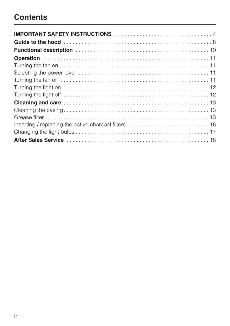 Miele DA329-1I User Manual | Page 2 / 44