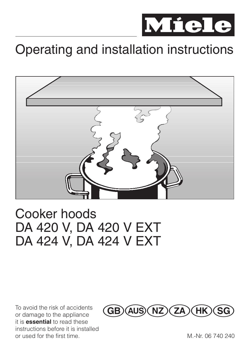 Miele DA 424 V EXT User Manual | 36 pages