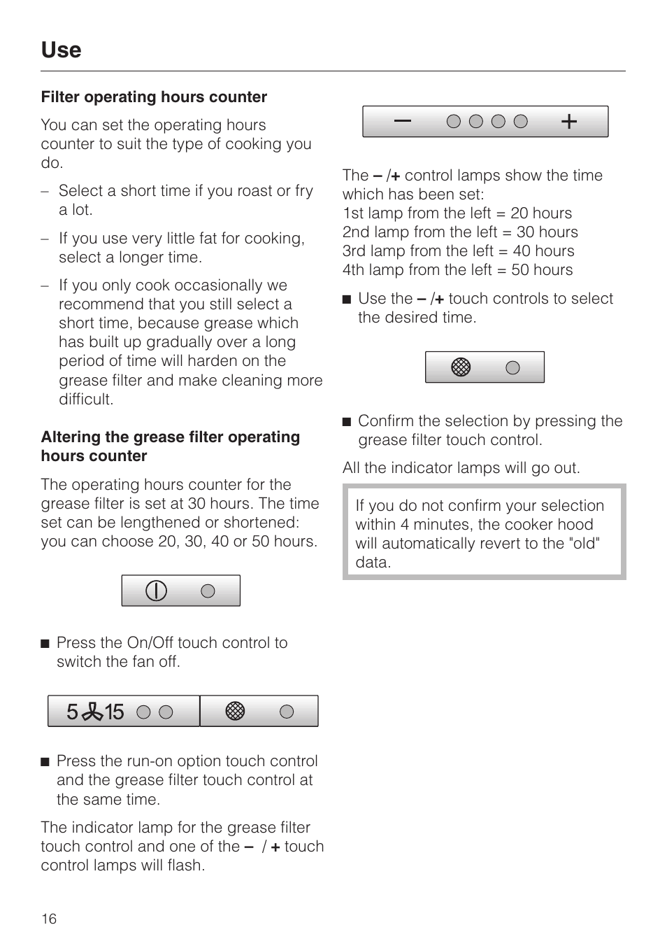 Miele DA 424 V EXT User Manual | Page 16 / 36
