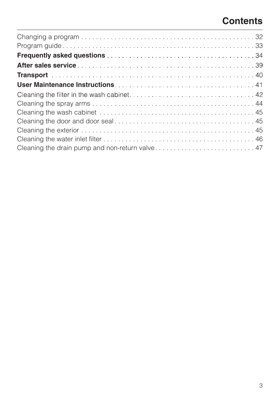 Miele NOVOTRONIC G 842 PLUS User Manual | Page 3 / 48