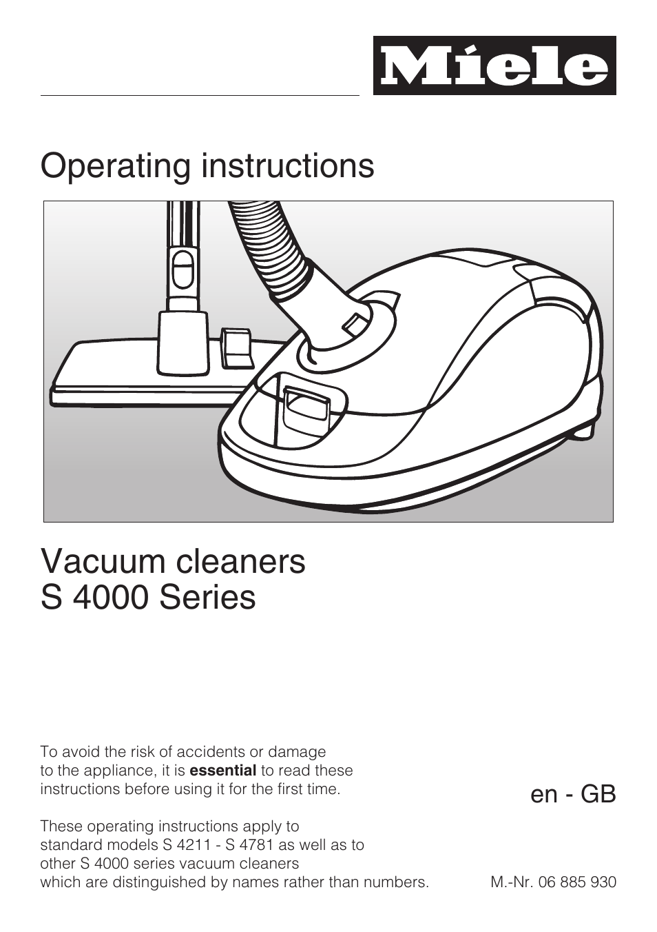 Miele S 4000 Series User Manual | 40 pages