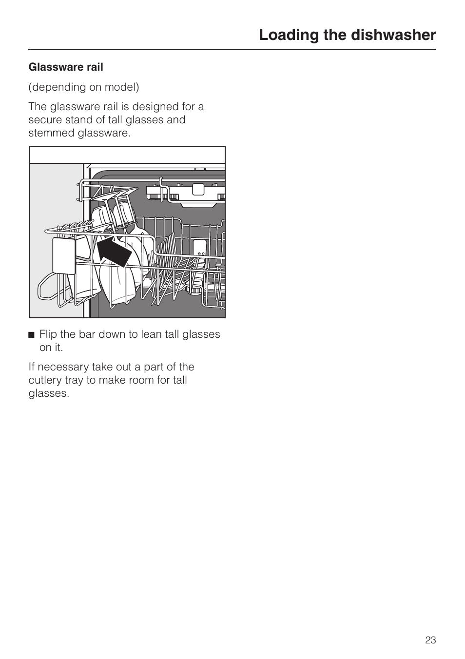 Loading the dishwasher | Miele G 2670 SC User Manual | Page 23 / 76