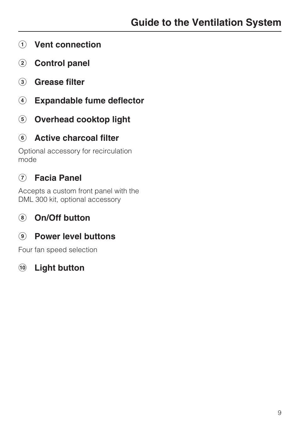 Guide to the ventilation system | Miele DA 3180 EN User Manual | Page 9 / 40