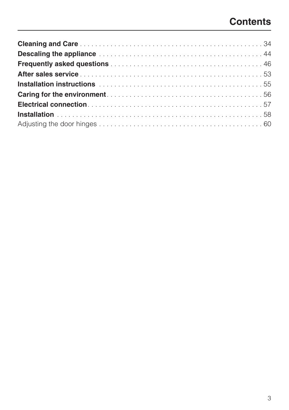 Miele CVA 4070 User Manual | Page 3 / 64