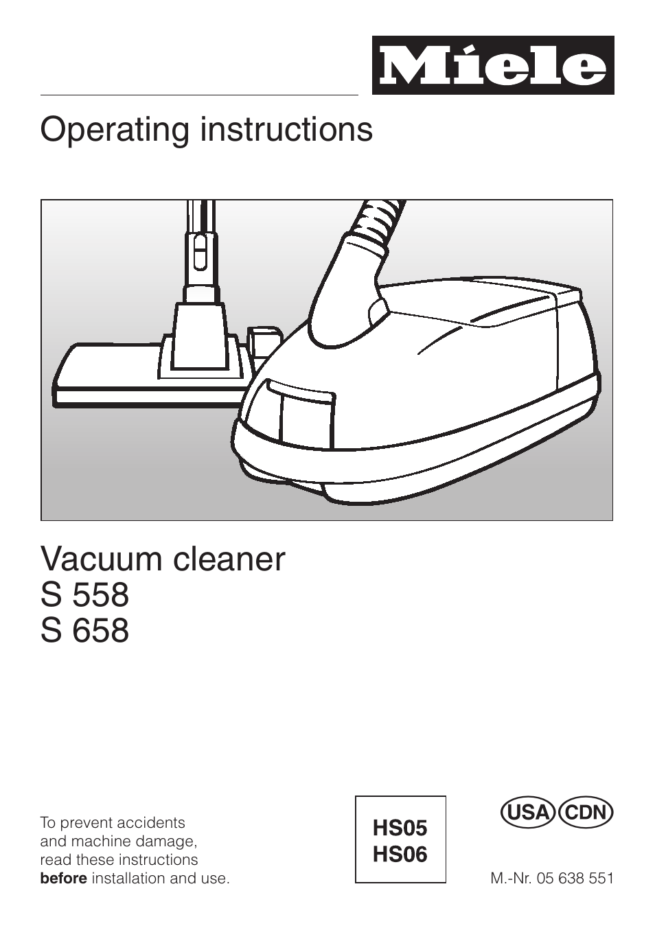 Miele S 658 User Manual | 48 pages