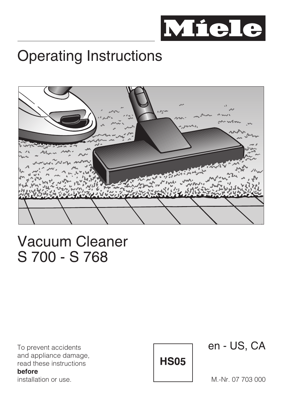 Miele S 700 User Manual | 44 pages