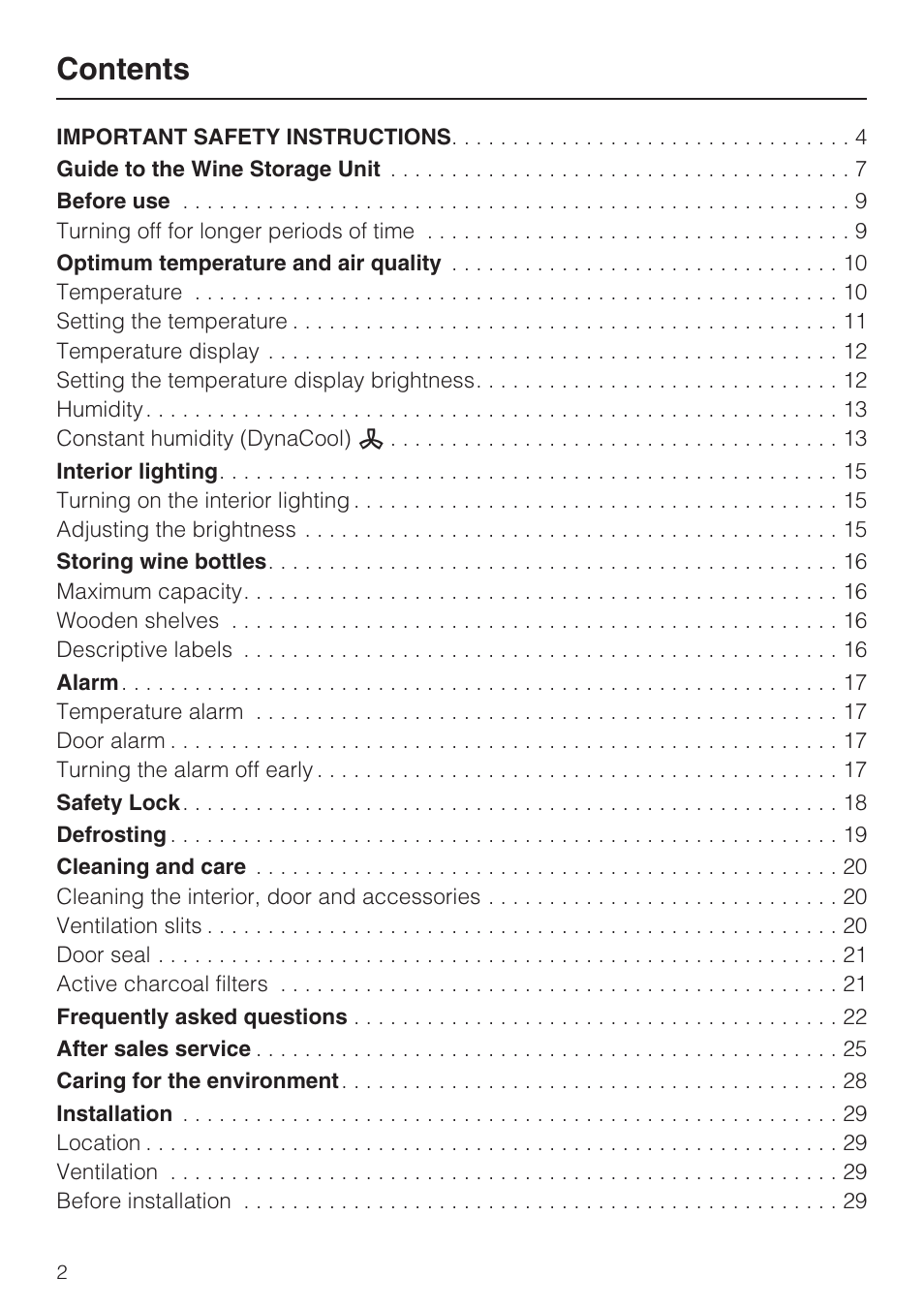 Miele KWT4154UG1 User Manual | Page 2 / 36