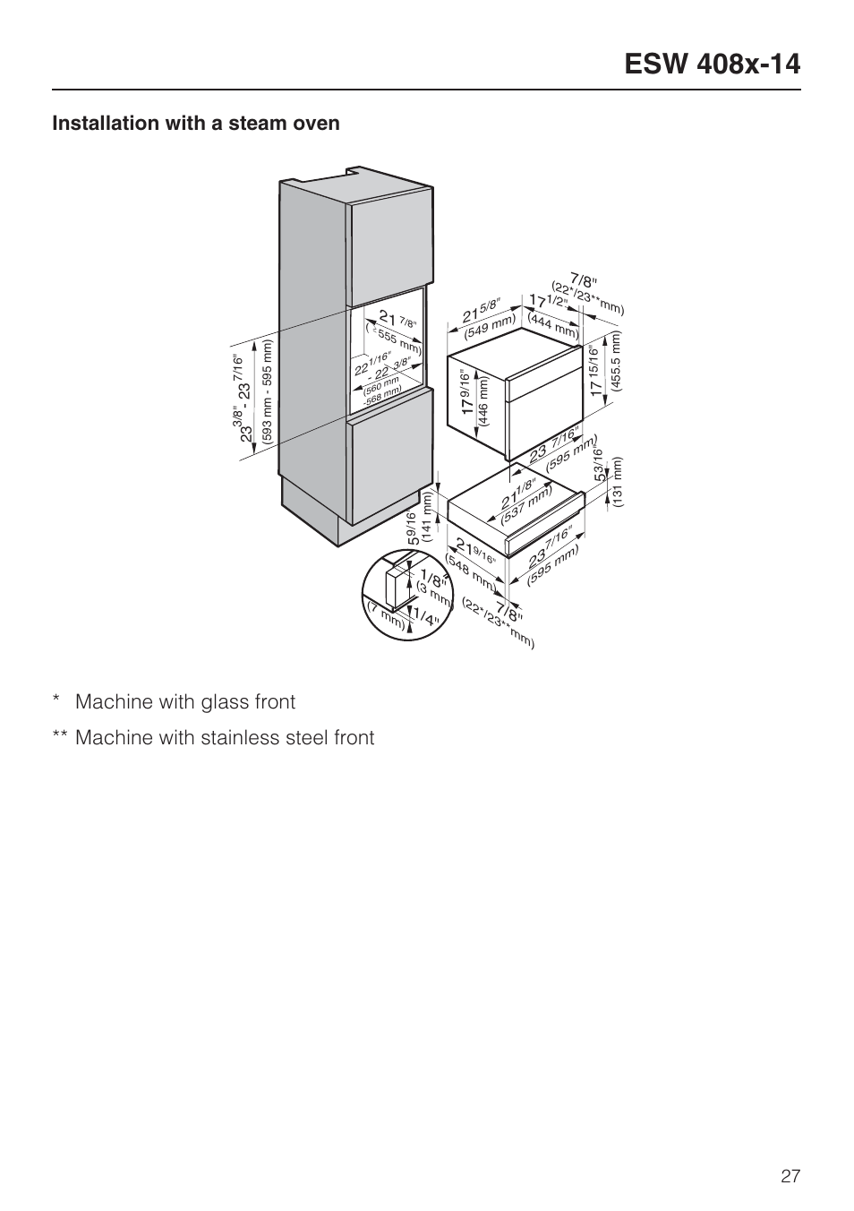 Miele ESW 408X-14 User Manual | Page 27 / 44