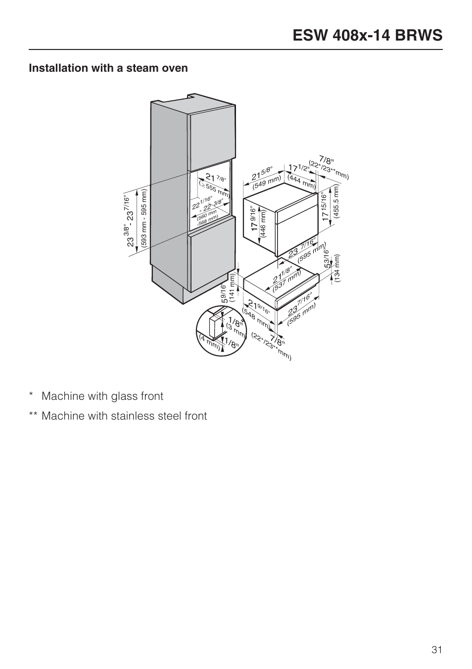 Miele ESW 408X-14 User Manual | Page 31 / 44