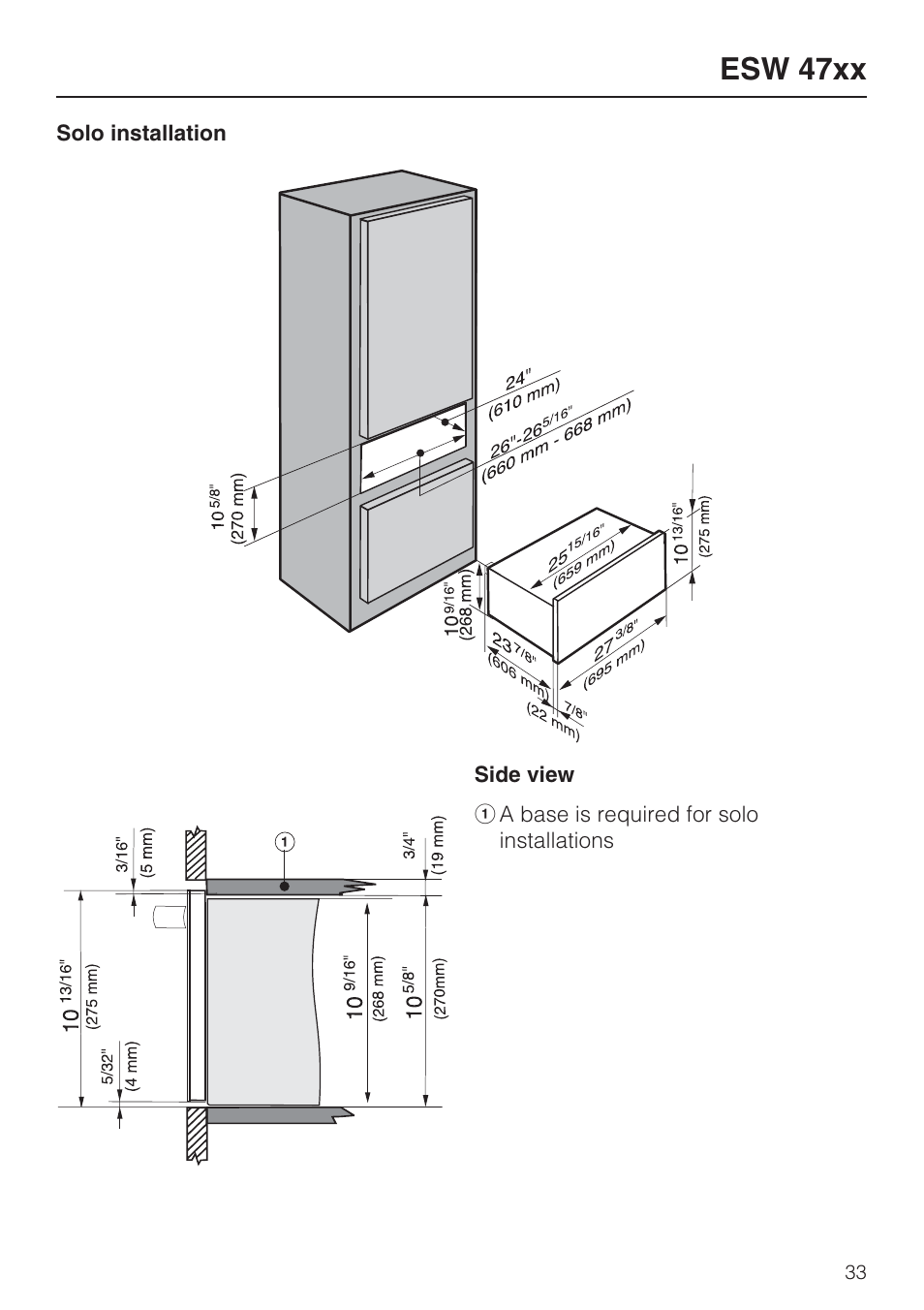 Esw 47xx 33, Esw 47xx | Miele ESW 408X-14 User Manual | Page 33 / 44