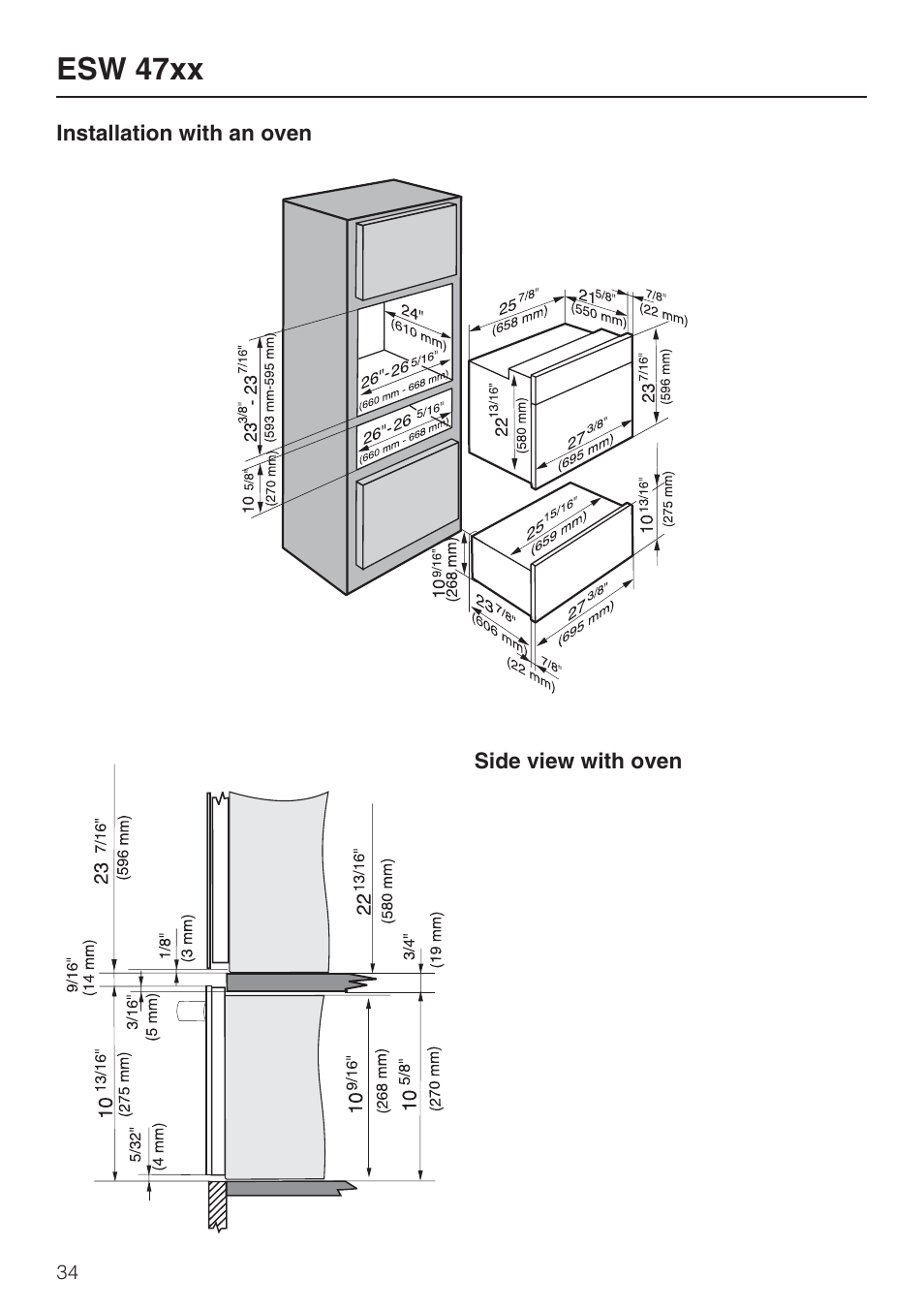 Esw 47xx | Miele ESW 408X-14 User Manual | Page 34 / 44