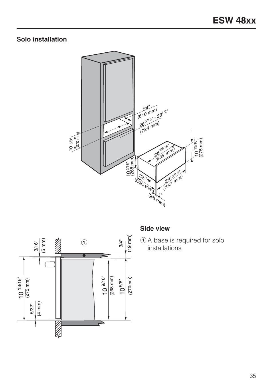 Esw 48xx 35, Esw 48xx | Miele ESW 408X-14 User Manual | Page 35 / 44