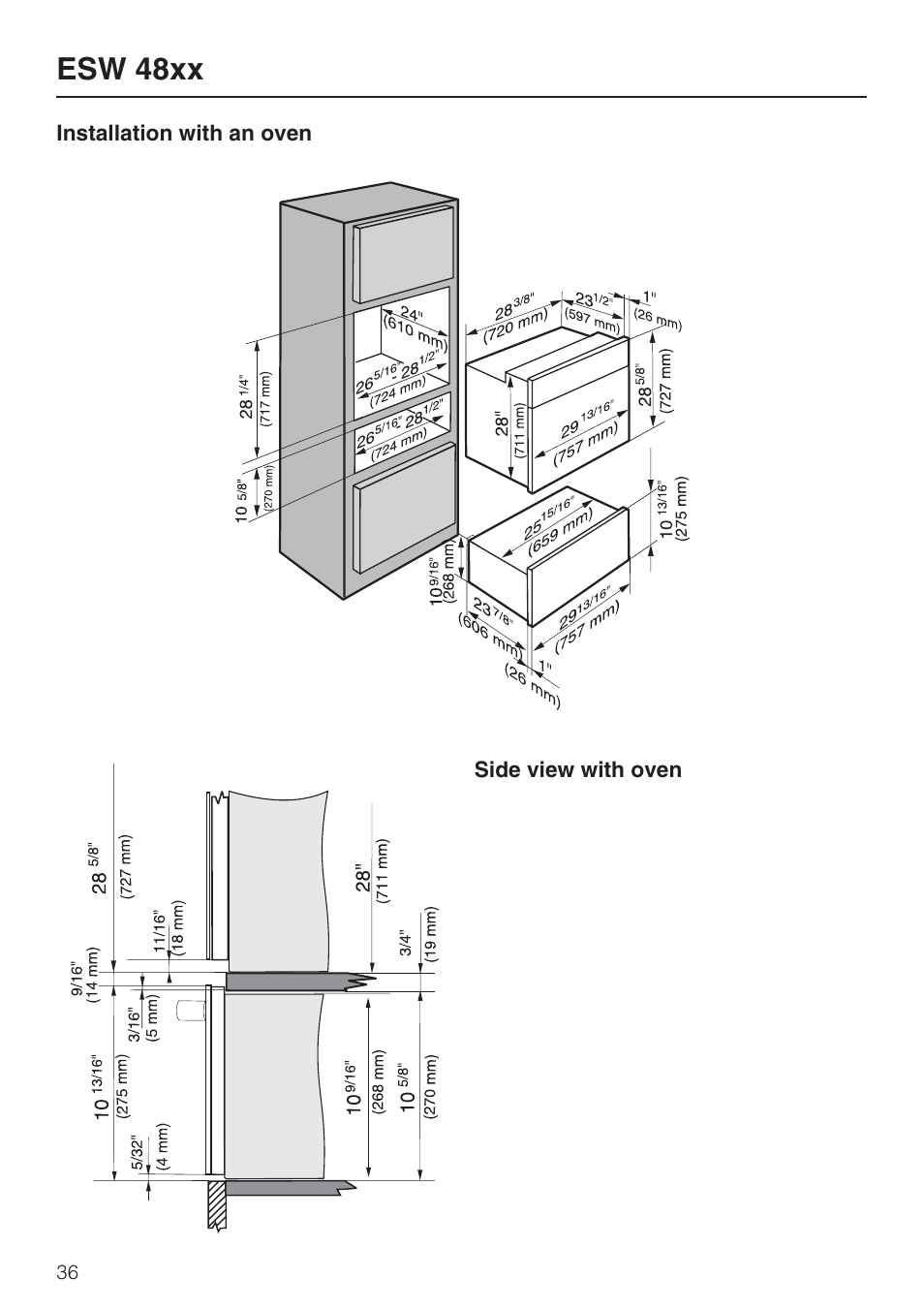 Esw 48xx | Miele ESW 408X-14 User Manual | Page 36 / 44