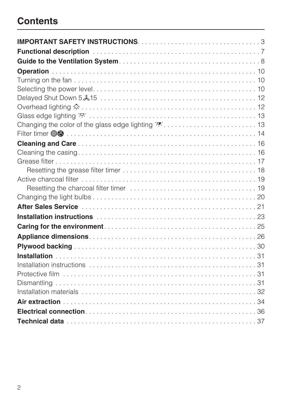 Miele DA 6290 W User Manual | Page 2 / 40