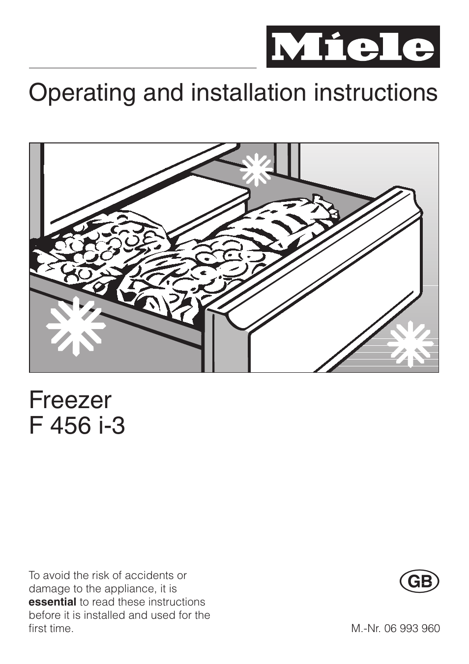 Miele F 456 i-3 User Manual | 48 pages