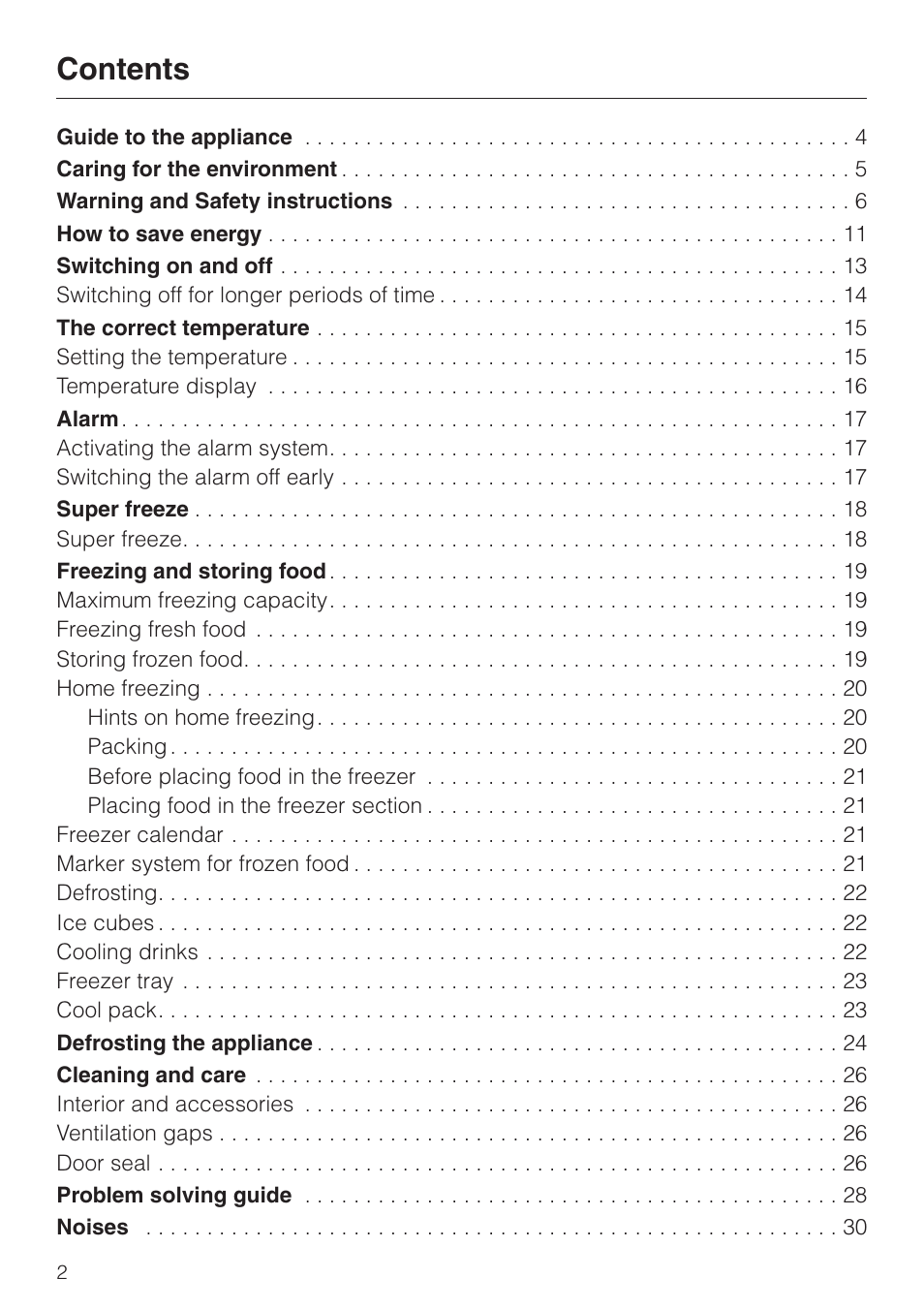 Miele F 456 i-3 User Manual | Page 2 / 48