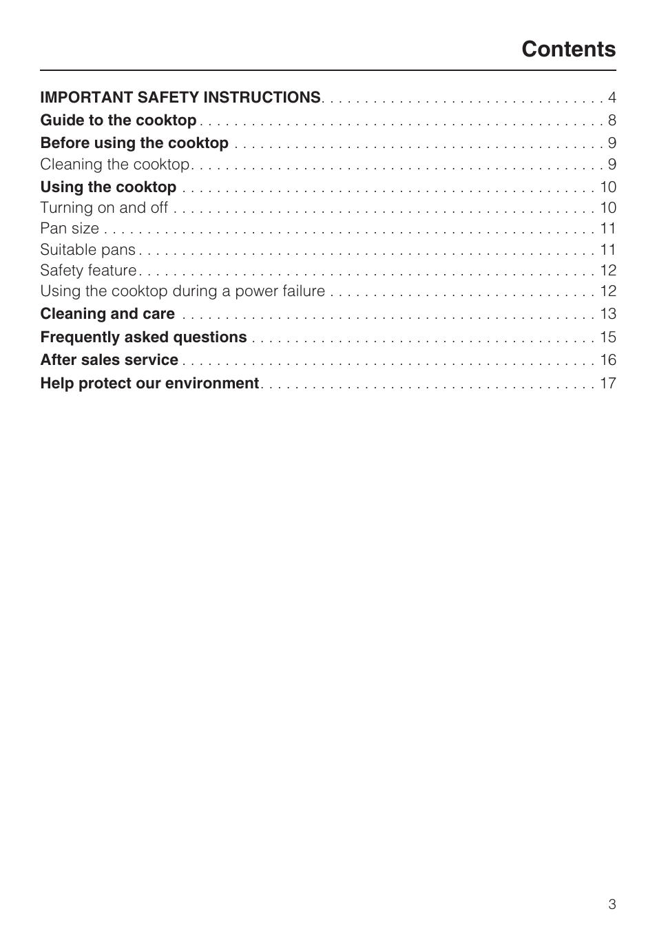 Miele KM 320 User Manual | Page 3 / 20
