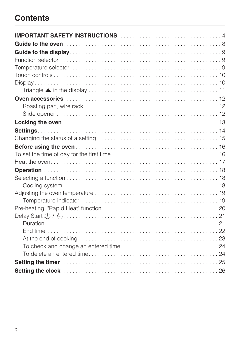 Miele H4742BP User Manual | Page 2 / 64