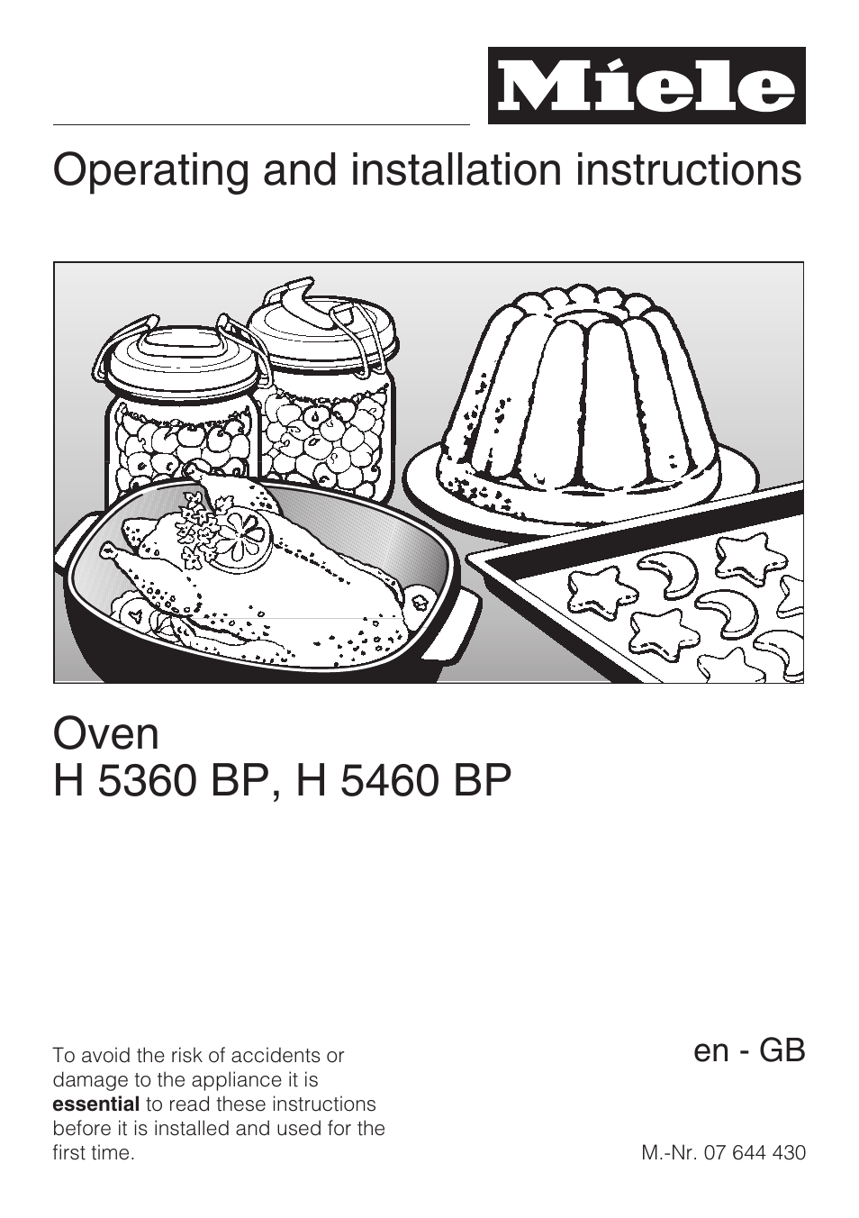 Miele H 5460-BP User Manual | 64 pages