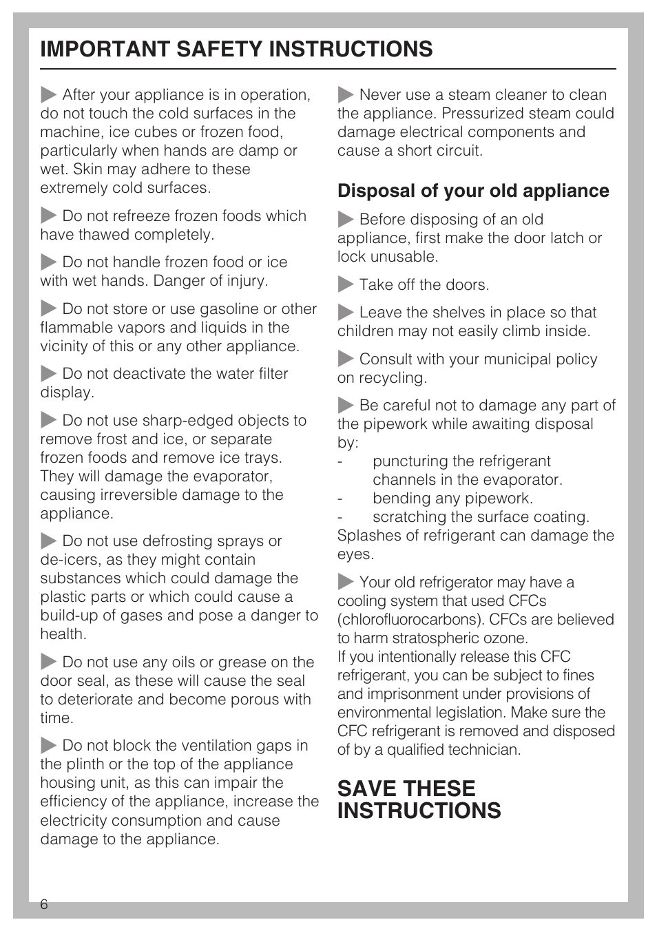 Miele KF1911VI User Manual | Page 6 / 84