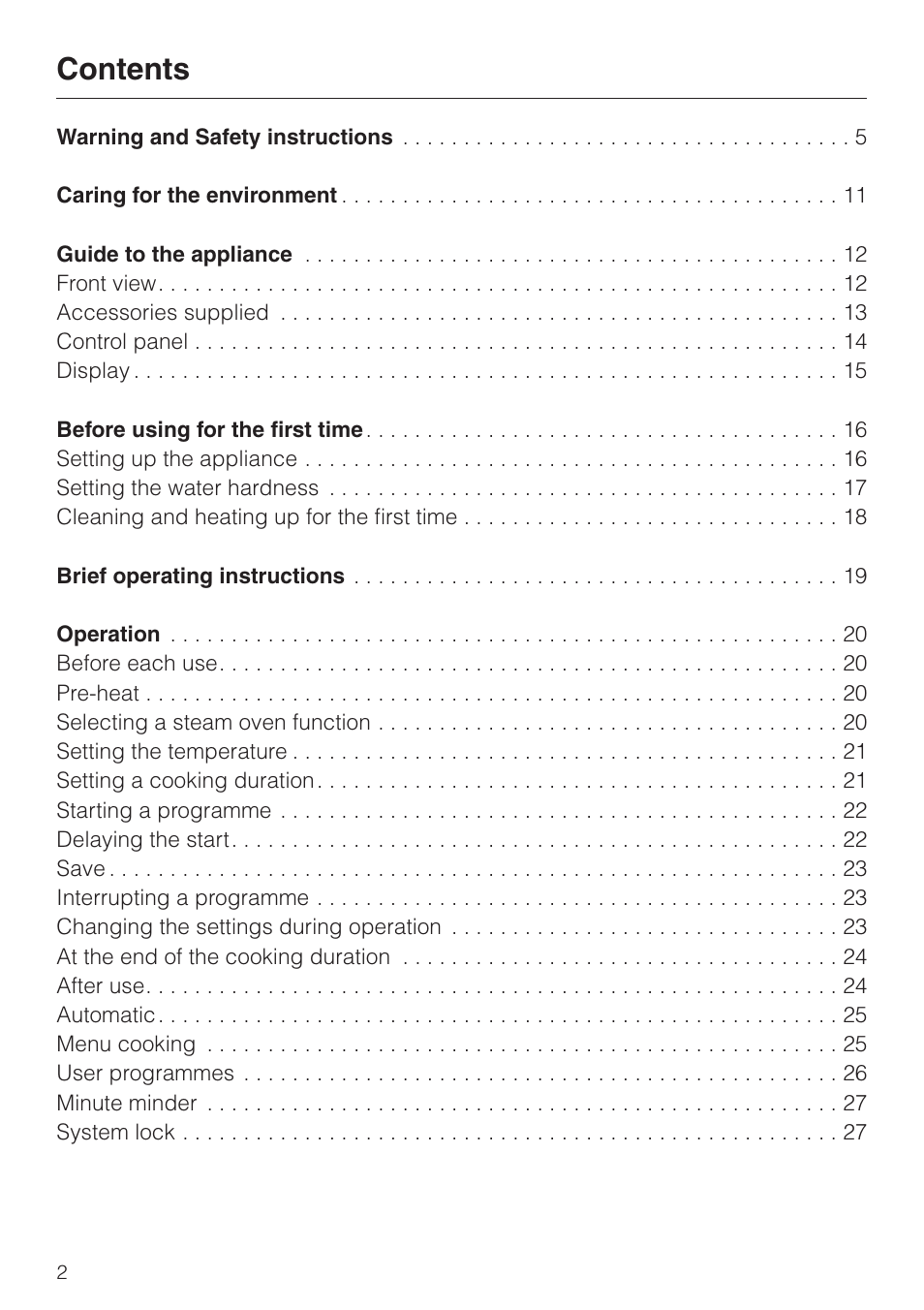 Miele DG4080 User Manual | Page 2 / 60