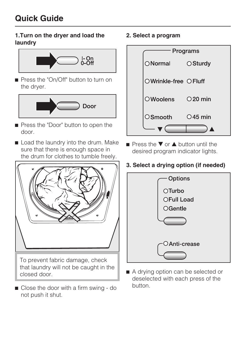 Quick guide | Miele T 8019 C User Manual | Page 22 / 44