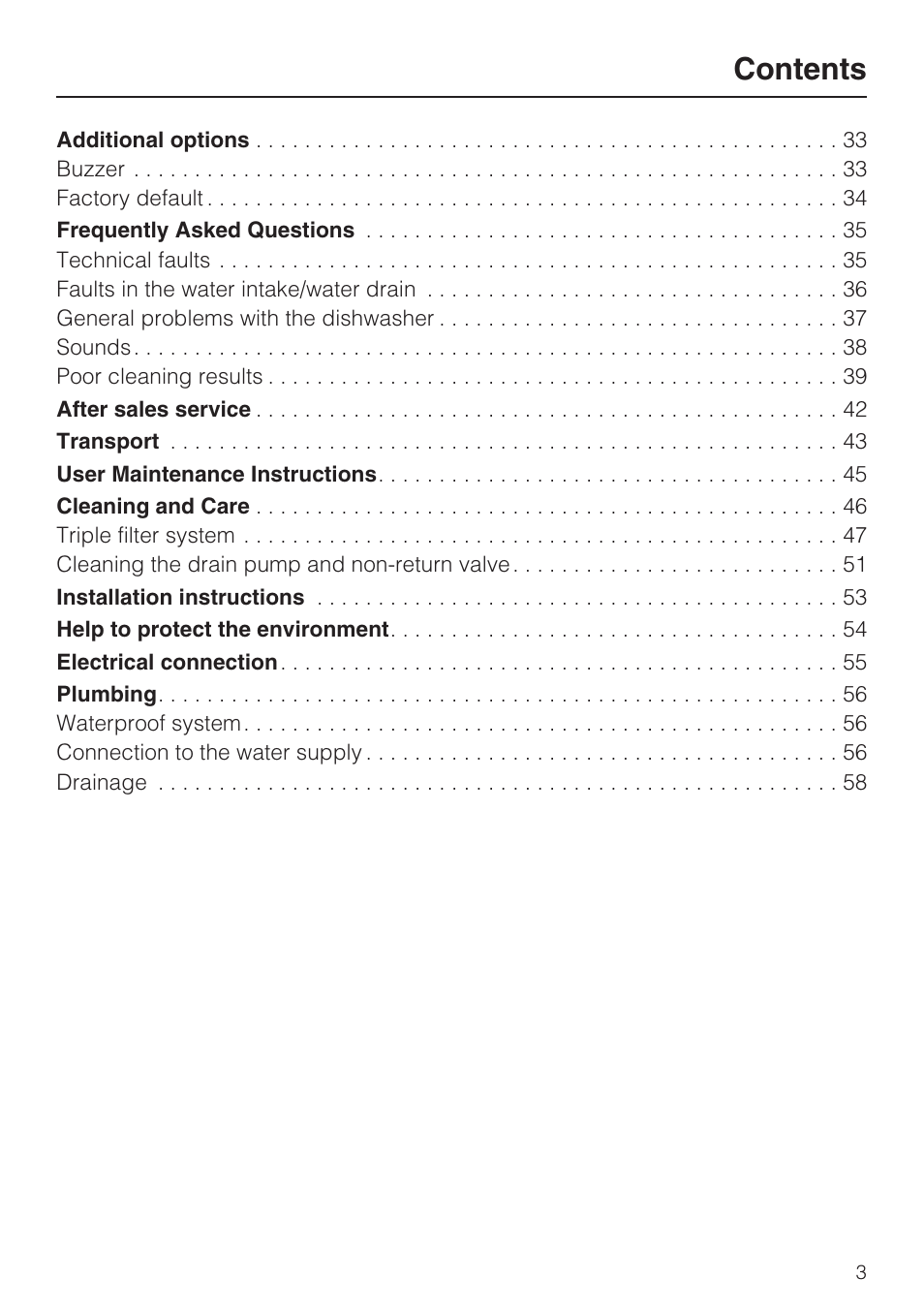 Miele G 4570 User Manual | Page 3 / 60