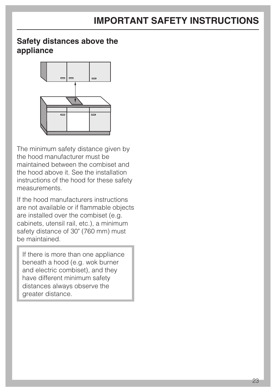 Important safety instructions | Miele CS1028 User Manual | Page 23 / 44