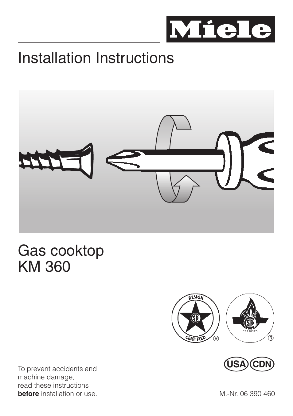 Miele KM 360 User Manual | 16 pages