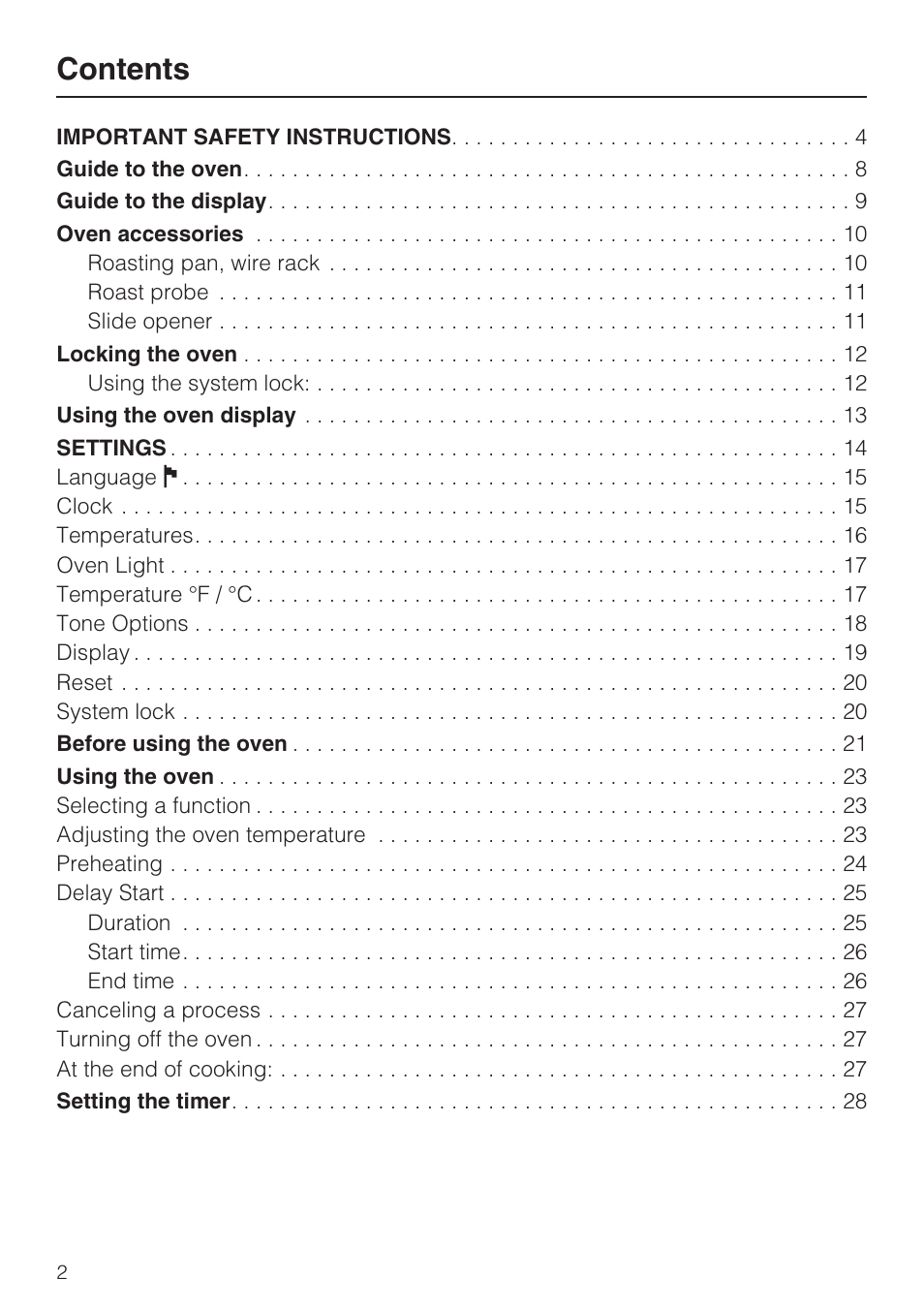 Miele H 4784 BP User Manual | Page 2 / 76