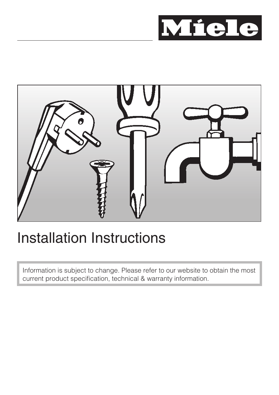 Installation instructions 67, Installation instructions | Miele H 4784 BP User Manual | Page 67 / 76