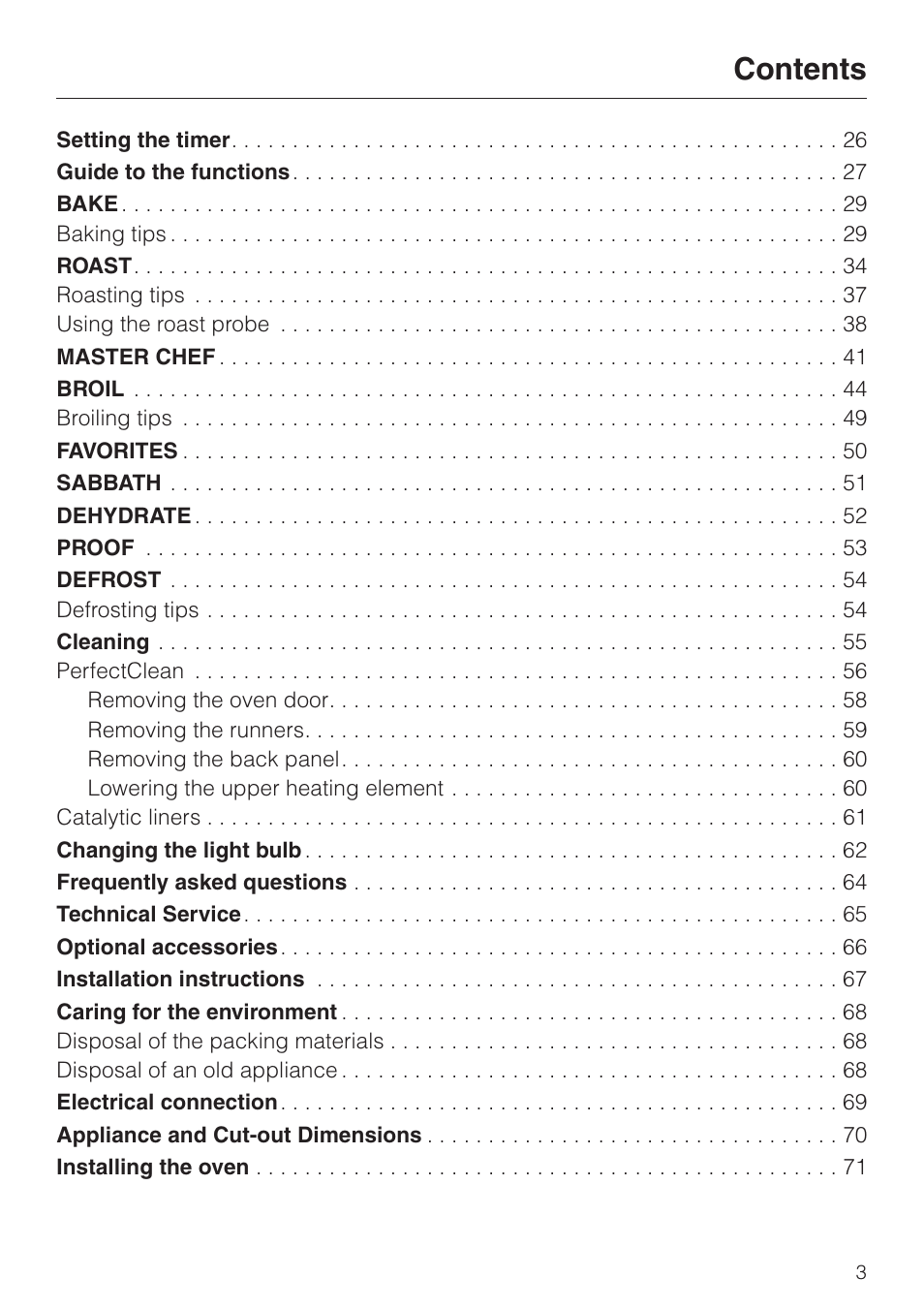 Miele H4880B User Manual | Page 3 / 76