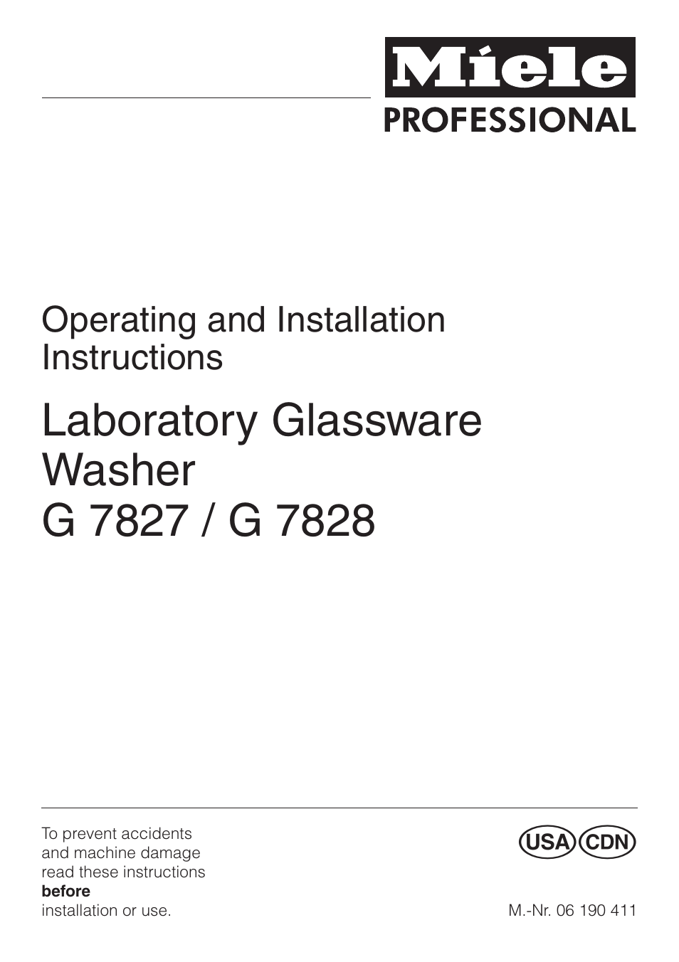 Miele G 7827 User Manual | 48 pages
