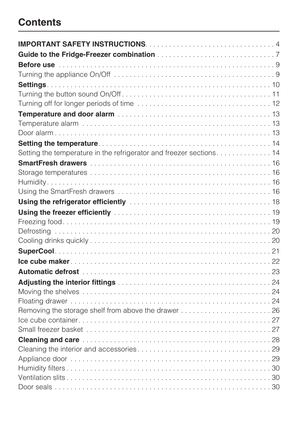Miele KF1801SF User Manual | Page 2 / 80