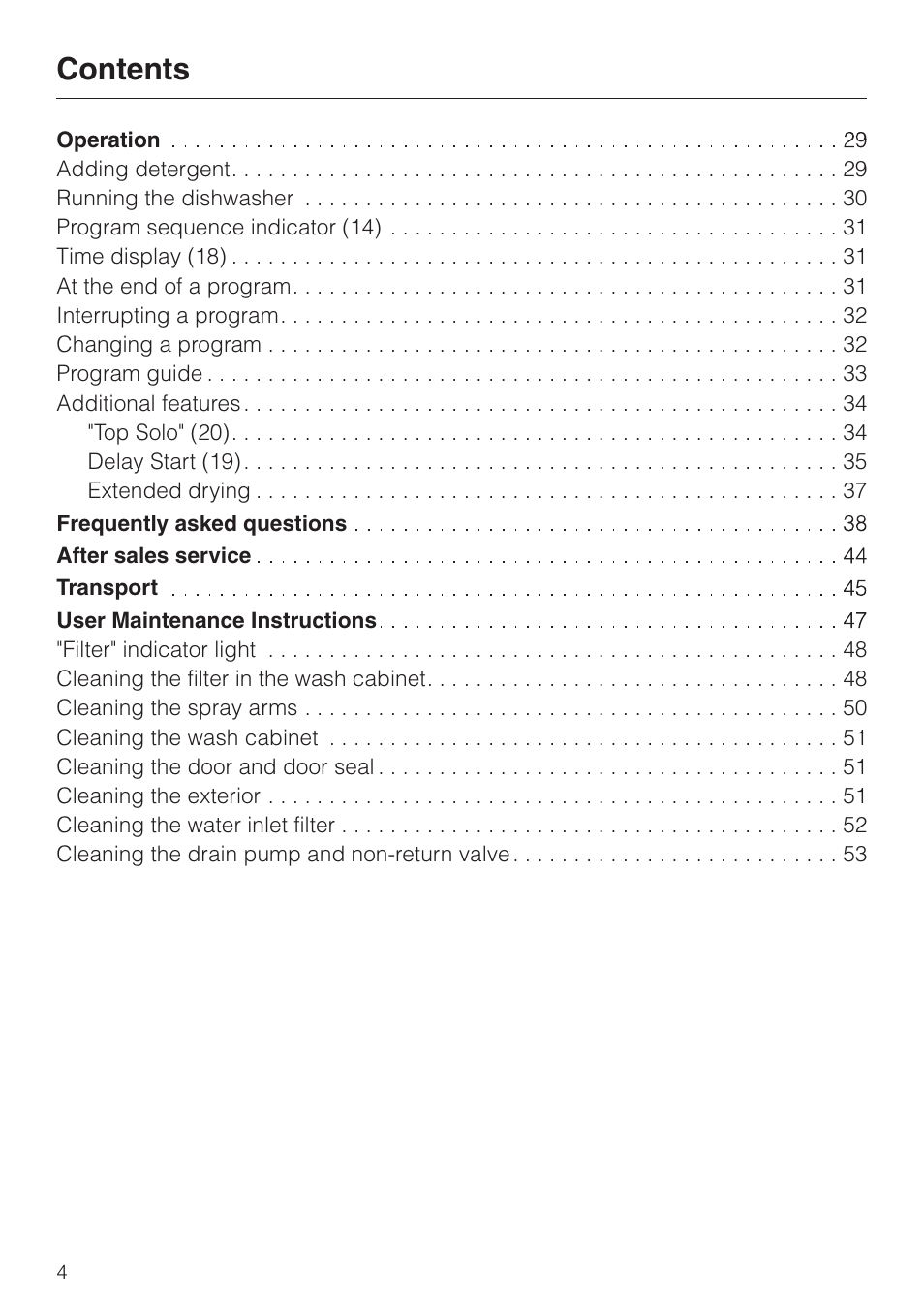 Miele TOUCHTRONIC PREMIER PLUS HG01 User Manual | Page 4 / 56