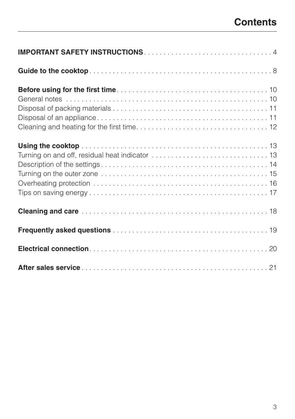 Miele KM412 User Manual | Page 3 / 24