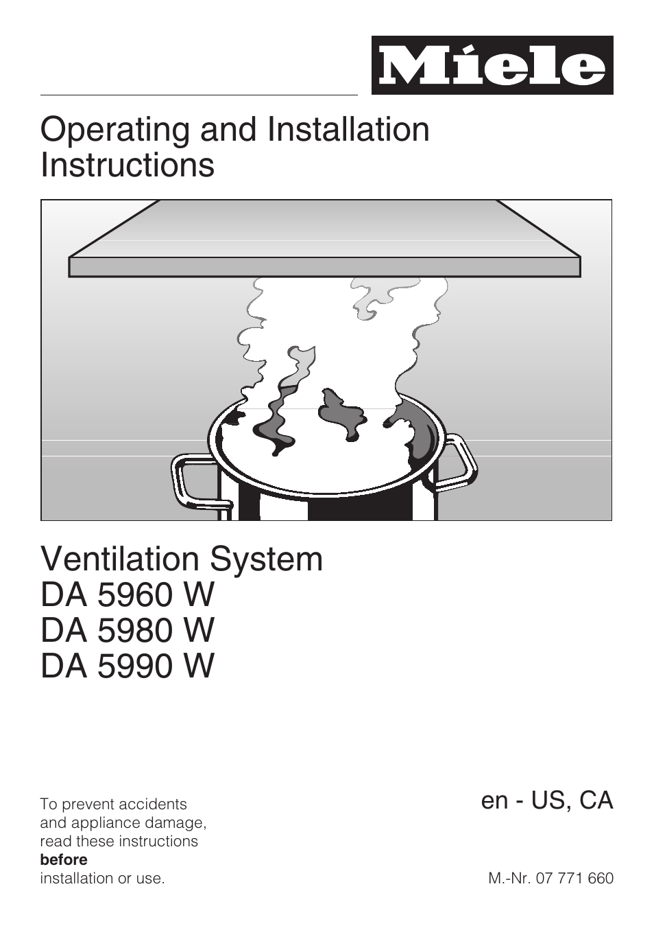 Miele DA5960W User Manual | 36 pages