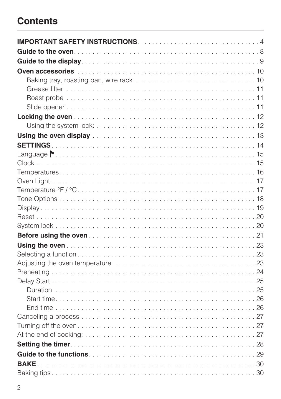 Miele H 4688 B User Manual | Page 2 / 76