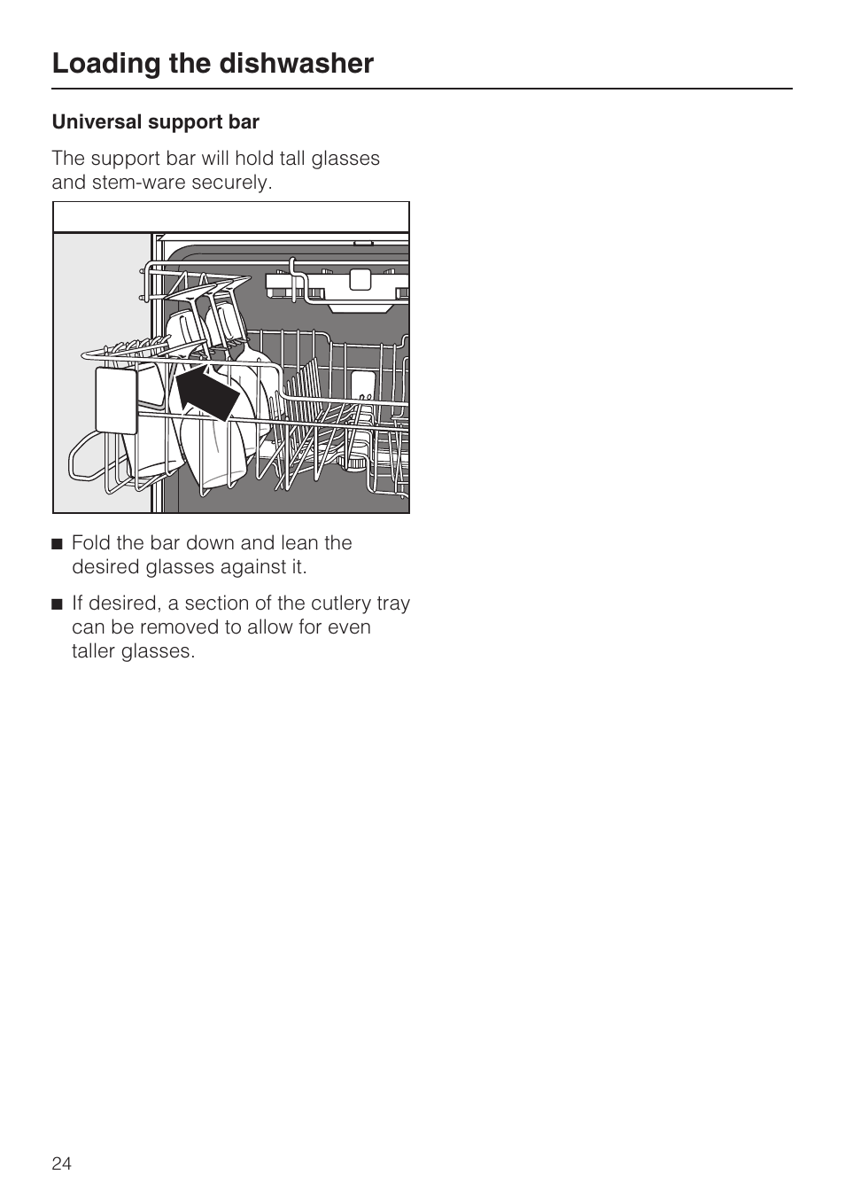 Loading the dishwasher | Miele G 2832 User Manual | Page 24 / 80