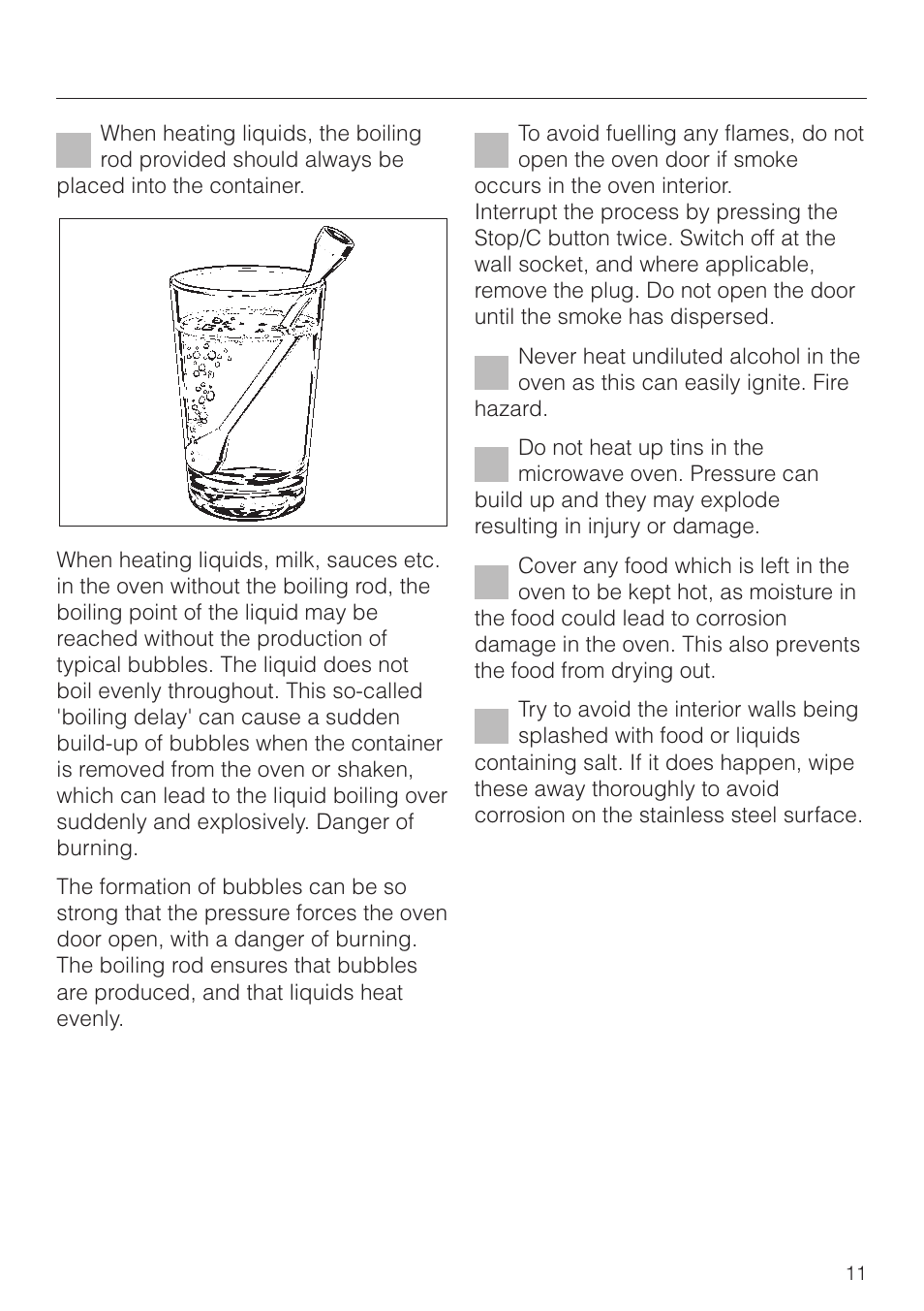 Warning and safety instructions | Miele M 8261 User Manual | Page 11 / 60