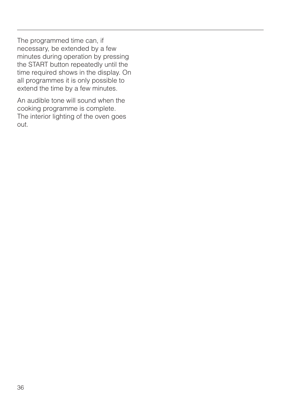 Operation - automatic programmes | Miele M 8261 User Manual | Page 36 / 60